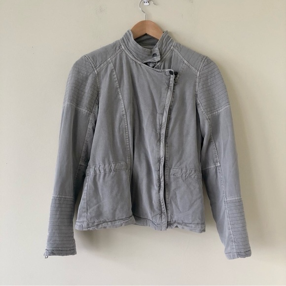 Lucky Brand Jackets & Blazers - Lucky Brand Women’s Gray Lyocell Moto Jacket Size Small
